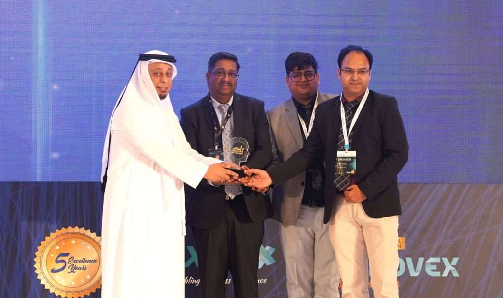 Modernizing Digital Transformation award at FINNOVEX 2023, Dubai Middle East.